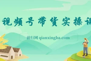 视频号0粉带货保姆级全实操教程