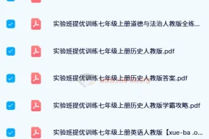 初中实验班提优训练