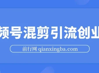 视频号混剪精华课程：500万播放引流17000创业粉，单日过万变现