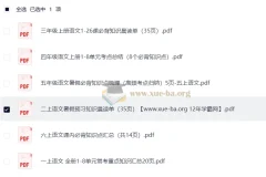 2025年秋季1 – 6年级小学语文上册暑假预习知识梳理汇总