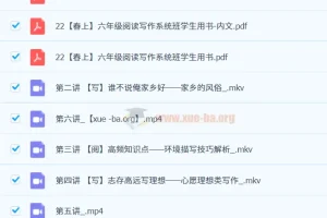 六年级语文阅读写作系统班（2022春上） 宋薇