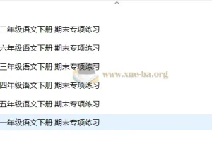 2025春小学语文1 – 6年级期末专项练习