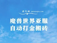 魔兽世界亚服自动打金搬砖教程：掌握脚本矩阵操作，单账号收益可观