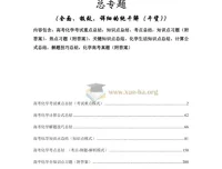 2026版高考化学复习知识点考点归纳总专题