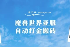 魔兽世界亚服自动打金搬砖教程：掌握脚本矩阵操作，单账号收益可观