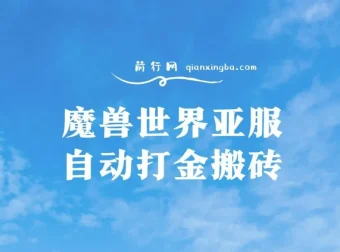 魔兽世界亚服自动打金搬砖教程：掌握脚本矩阵操作，单账号收益可观