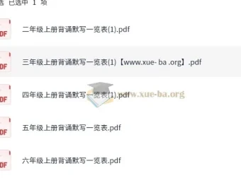 小学语文2 – 6年级上册背诵默写内容一览表