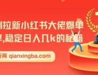 红果短剧拉新：小红书大佬爆单经验分享，稳定日入几k秘籍