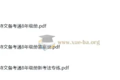 初中语文中考八年级古诗文备考通