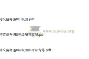 初中语文中考八年级古诗文备考通