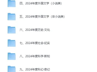 豆瓣2024年度书单：类别齐全的精品书籍收藏