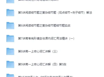 60课时学完高中英语：高中英语快速提分必学课程