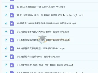 一化儿高考化学2022 – 2024年高考冲刺资料