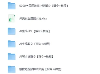 《AI教程合集：含美女AI生成提示词》
