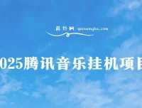 腾讯音乐挂机项目：全网独家技术，全新玩法轻松月入