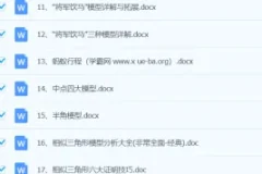 初中数学模型大全汇总资料：50个模型助力中考复习