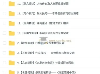 孙清珍初二语文读写素养培训班（秋上·全国版·A+）