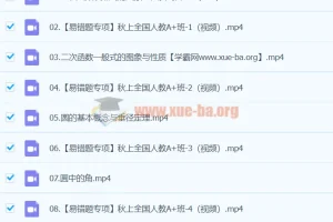 2024届初三中考数学（王杭州）A+暑假班