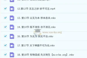 谢路军解读《道德经》智慧29集课程