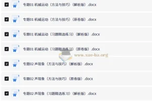 中考物理临考解题技法速练（全国通用）