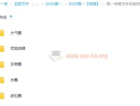 高一地理全体系规划学习卡·夏研（2期）