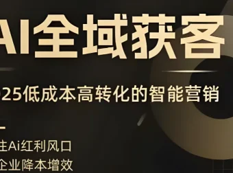 AI全域获客实训营：2025低成本高转化智能营销课程