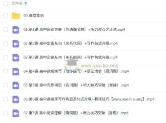 张亮高一英语一轮提升秋季班课程