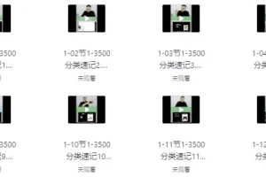 刘一男3500魔卡词：1 – 3500词汇分类精讲速记课程