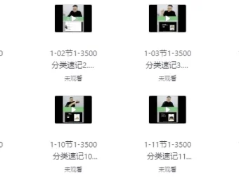 刘一男3500魔卡词：1 – 3500词汇分类精讲速记课程