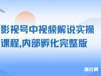 影视号中视频解说实操课程：内部孵化完整版