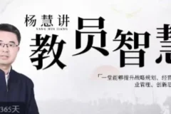 杨慧：讲教员的智慧——提升战略规划、经营决策、企业管理与创新思维的课程