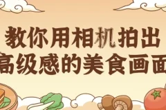 教你用相机拍出高级感美食画面课程