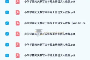 小学学霸天天默写（2 – 6 年级 人教版 2024 秋版）