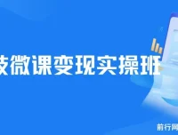 《荔枝微课变现实操班：全方位掌握荔枝微课变现技巧》