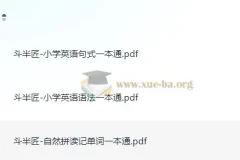 斗半匠《小学英语一本通（语法+自然拼读+句式）》