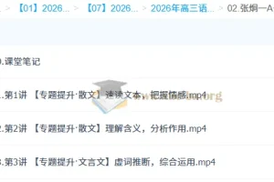 张炯一2026高三高考语文一轮A+尖端秋季班课程