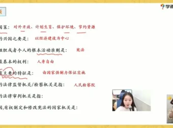 周若男初三政治春季直播班：法制重难点全解析