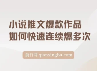 小说推文爆款作品分镜洗稿：实现快速连续爆文