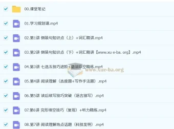 袁慧高二英语一轮提升暑假班