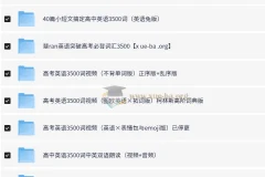 高中英语3500词：全网最全整理资料