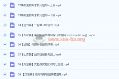 2024高三高考生物万猛生物二轮寒假班课程