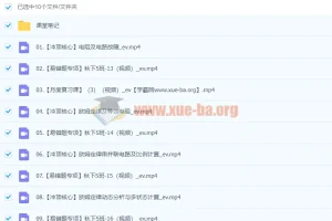 初三物理廉思佳秋季班（下）课程