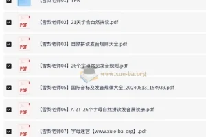 雪梨老师小学英语学习资料合集