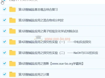 中考化学专题：元素化学课程