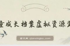 儿童成长档案虚拟资源变现：长期稳定的收费项目