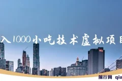 日入1000小吃技术虚拟项目：开启小吃年入百万之路