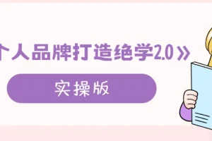 《个人品牌打造绝学2.0实操版》