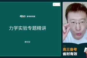 2024高三物理蔡钧安全年系统班：模型精讲与压轴突破