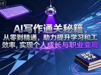 AI提示词写作全能课：从0到精通的AI创作变现与自动化工作流指南
