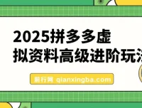 拼多多虚拟资料高级进阶玩法：小白快速上手的保姆级教程
